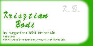 krisztian bodi business card