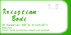 krisztian bodi business card